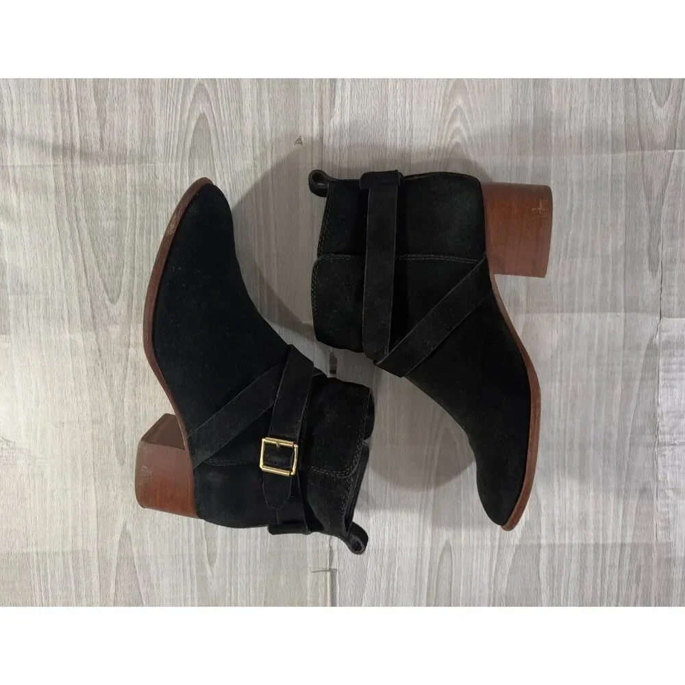 Kate Spade New York Polly suede Booties size 8.5 M color black